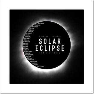 ECLIPSE 2024 - Chicago Illinois Posters and Art